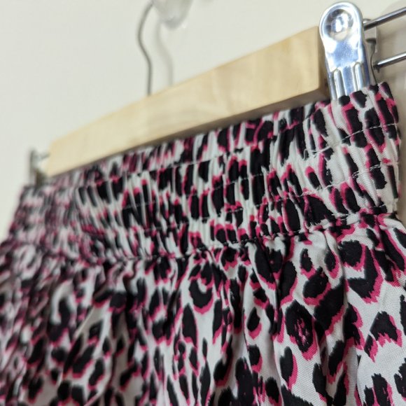 Leopard Print White & Pink 'Fluffy' Skater Skirt H&M size 4 - Picture 5 of 12